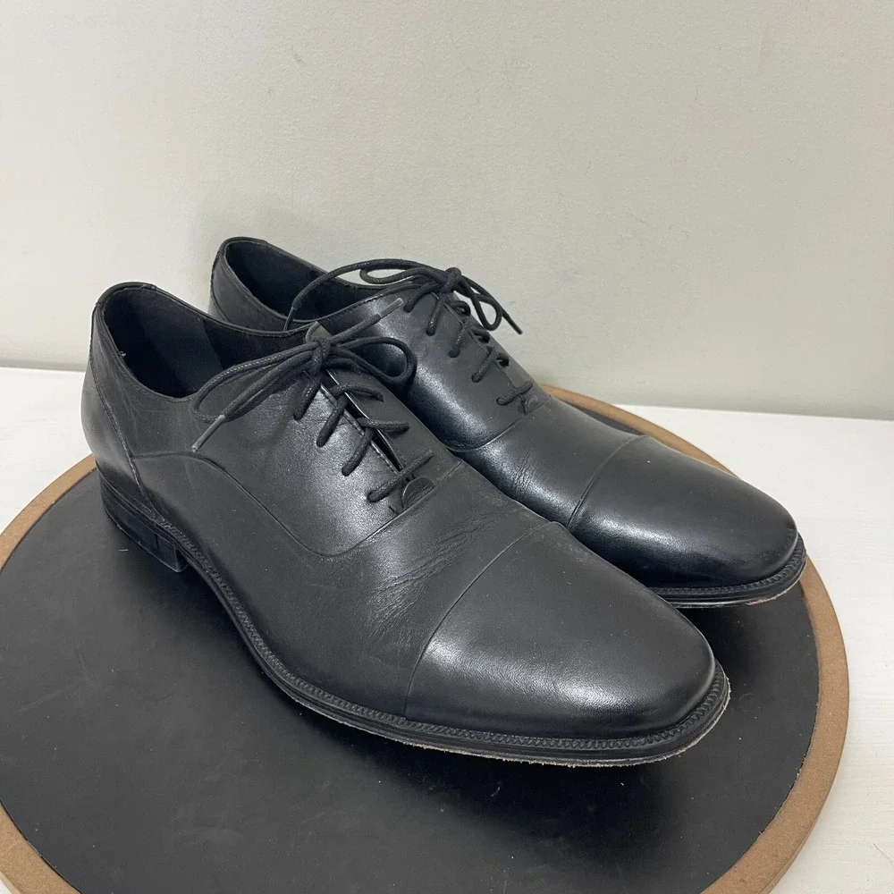 Florsheim Cap Toe Oxford Men Size 13 M Leather Dress Shoe Black Business Classic